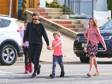 Jennifer Garner Her Children Samuel Affleck Editorial Stock Photo