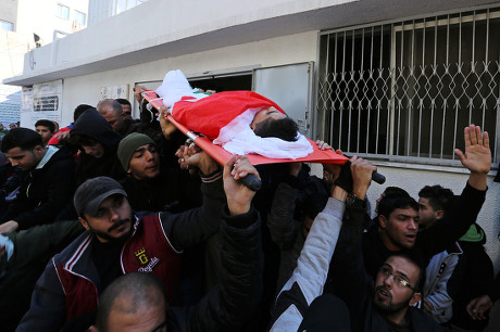 Funeral for slain Palestinian Abdul Aziz Abu Shariah, Gaza Strip ...