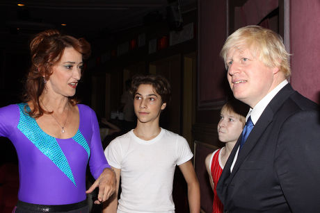 Mayor of London Boris Johnson meets the cast of 'Billy Elliot' on Broadway, New York, America - 13 Sep 2009