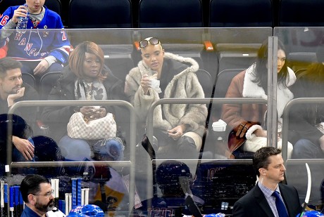 Celebrities at Pittsburgh Penguins v New York Rangers, NHL ice hockey match, Madison Square Garden, New York, USA - 02 Jan 2019