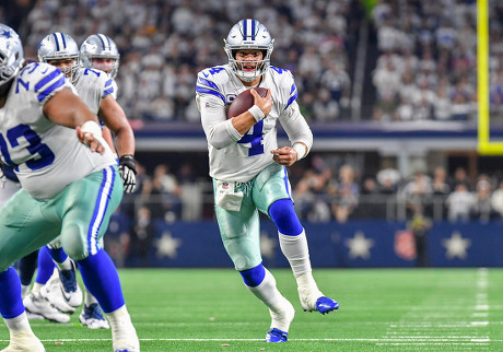 January 05, 2019: Dallas Cowboys middle linebacker Jaylon Smith #54 during  the NFL Wildcard Playoff football game between the Seattle Seahawks and the Dallas  Cowboys at AT&T Stadium in Arlington, TX Dallas