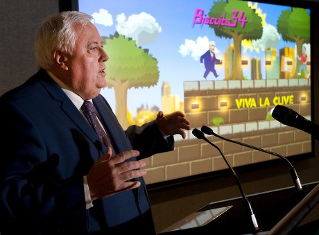 Clive Palmer presents his Australian Politics themed game App, Sydney, Australia - 14 Jan 2019