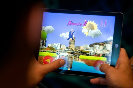 Clive Palmer presents his Australian Politics themed game App, Sydney, Australia - 14 Jan 2019