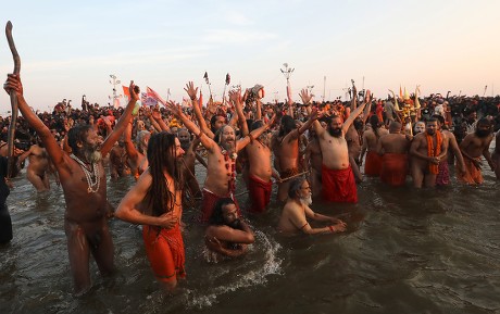 Indian Naga Sadhus Naked Holy Men Editorial Stock Photo Stock Image Shutterstock