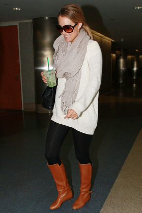 Lauren Conrad arrives at Los Angeles International Airport