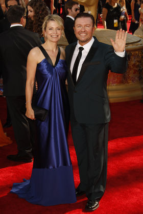 Jane Fallon Ricky Gervais Editorial Stock Photo - Stock Image