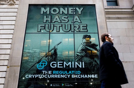 Cryptocurrency Gemini Advertising in New York, USA - 18 Jan 2019