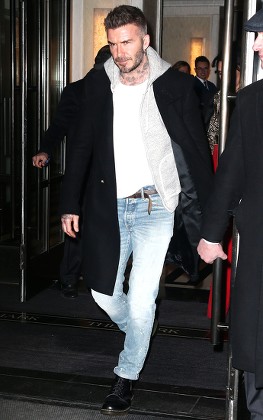 david beckham long coat