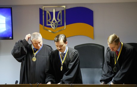 The court sentence to the former Ukrainian President Viktor Yanukovych in Kiev., Ukraine - 24 Jan 2019