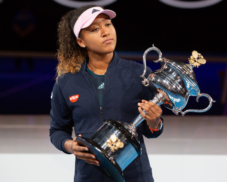 Siegerin Naomi Osaka Mit Dem Pokal Editorial Stock Photo - Stock Image ...