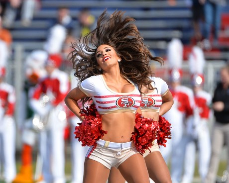 The Gold Rush cheerleaders performed - San Francisco 49ers