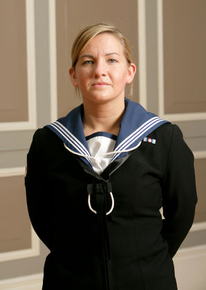 Medical Assistant Class 1 Kate Louise Nesbitt, the first woman in the Royal Navy to have won the Military Cross, RMB Stonehouse, Plymouth, Britain - 10 Sep 2009