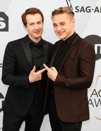 Joseph Mazzello L Ben Hardy R Editorial Stock Photo - Stock Image ...