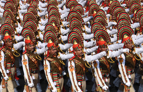 Crpf Marching Contingents Pass Through Saluting Editorial Stock Photo ...