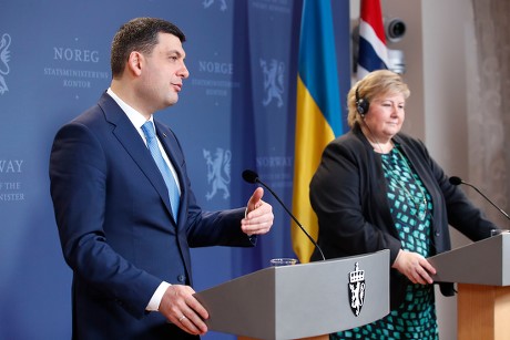Prime Minister of Ukraine visits Norway, Oslo - 28 Jan 2019