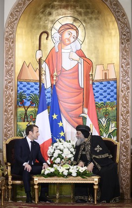 Emmanuel Macron visit to Egypt - 29 Jan 2019