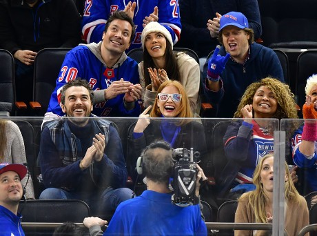 Celebrities at Philadelphia Flyers v New York Rangers, NHL ice hockey match, Madison Square Garden, New York, USA - 29 Jan 2019