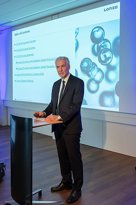 Richard Ridinger Ceo Biopharmaceutical Company Lonza Editorial Stock ...