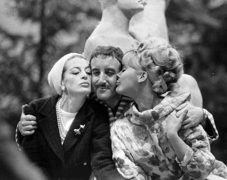 Capucine Peter Sellers Elke Sommer 1967 Editorial Stock Photo - Stock