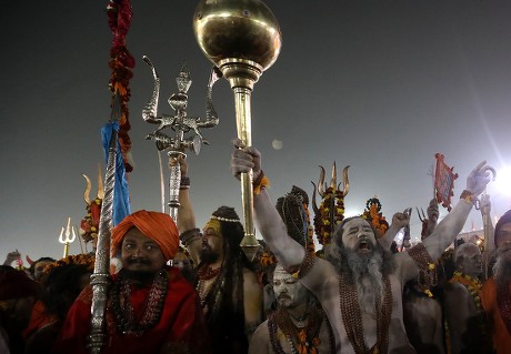 Indian Naga Sadhus Naked Holy Men Editorial Stock Photo Stock Image