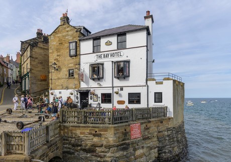 Bay Hotel Flood Robin Hoods Bay Editorial Stock Photo - Stock Image ...