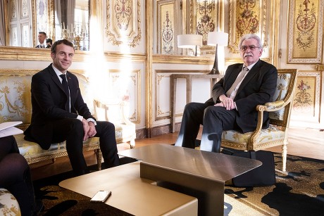 President Emmanuel Macron meets with Andre Chassaigne, Paris, France - 05 Feb 2019