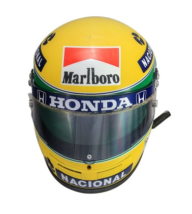 Ayrton Senna Crash Helmet Editorial Stock Photo - Stock Image