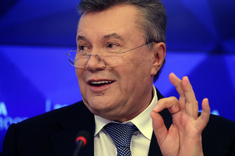 Former Ukrainian President Viktor Yanukovich attends press conference in Moscow, Russian Federation - 06 Feb 2019