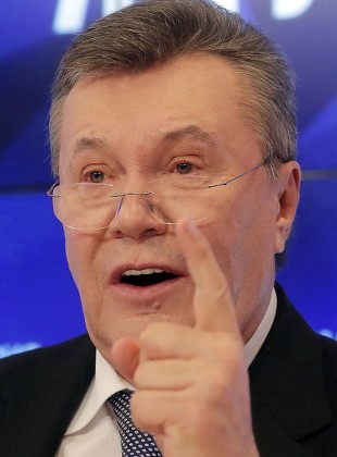 Former Ukrainian President Viktor Yanukovich attends press conference in Moscow, Russian Federation - 06 Feb 2019