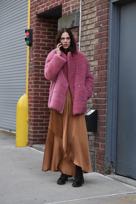 Street Style, Fall Winter 2019, New York Fashion Week, USA - 10 Feb 2019