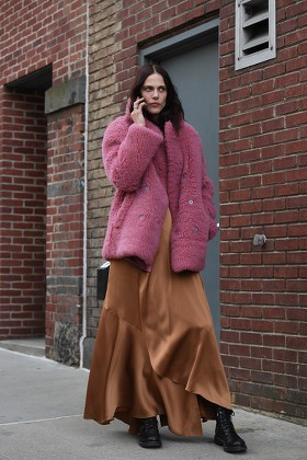 Street Style, Fall Winter 2019, New York Fashion Week, USA - 10 Feb 2019