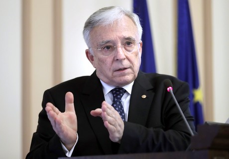 Mugur Isarescu Governor National Bank Romania Editorial Stock Photo