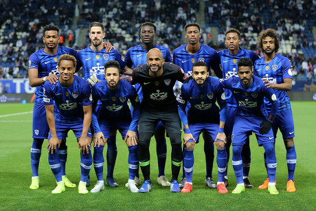 Players Alhilal Line Before Saudi Professional Editorial Stock Photo ...