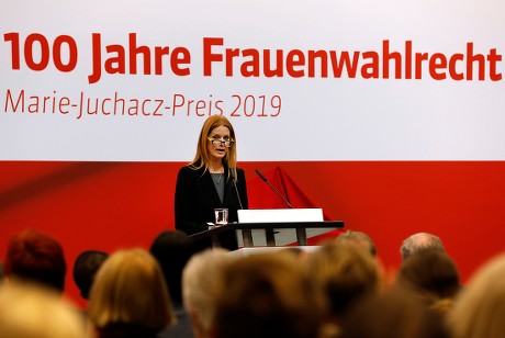 Dialogue event and Marie-Juchacz award ceremony in Berlin, Germany - 18 Feb 2019