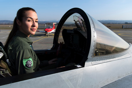 Fanny Chollet First Female Fighter Pilot Editorial Stock Photo - Stock ...