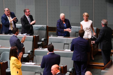 Former Australian Foreign Minister Julie Bishop announces resignation from Parliament, Canberra, Australia - 21 Feb 2019