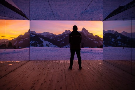 Art installation in Gstaad, Switzerland - 20 Feb 2019