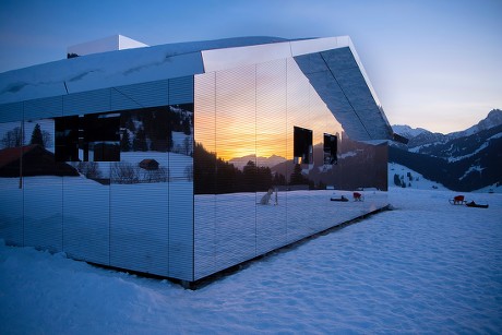 Art installation in Gstaad, Switzerland - 20 Feb 2019