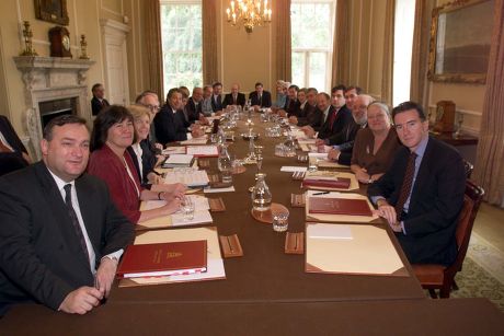 Labour Party Cabinet Reshuffle July 1998 L/r... Nick Brown Clare Short Ann Taylor Donald Dewar Prime Minister Tony Blair John Prescott Jack Cunningham (now Baron Cunningham Of Felling) Chris Smith (now Baron Smith Of Finsbury) Ron Davies Stephen Byer