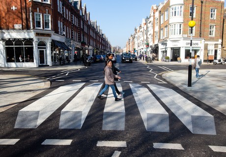 Britains First 3d Zebra Crossing Has Editorial Stock Photo - Stock ...