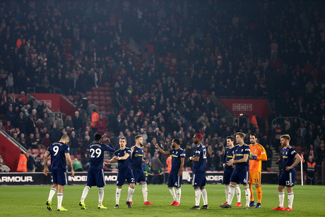 Fulham Players High Five Editorial Stock Photo - Stock Image | Shutterstock