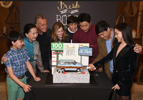 'Fresh Off the Boat' 100th Episode cake cutting, Los Angeles, USA - 27 Feb 2019