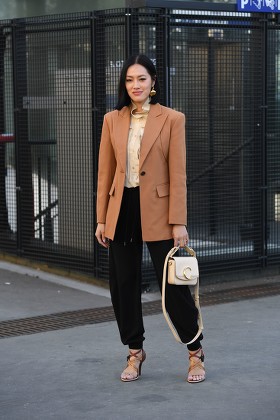 Paris France February 2019 Street Style Outfit Camila Coelho