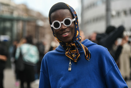 Street Style Man Chanel Sunglasses Editorial Stock Photo - Stock