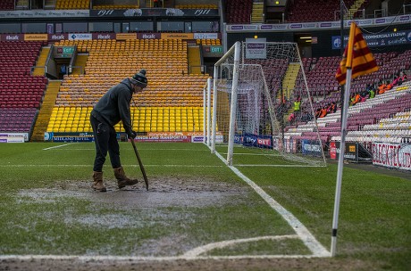 Bradford City Groundsman Forks Pitch Picture Editorial Stock Photo - Stock Image | Shutterstock