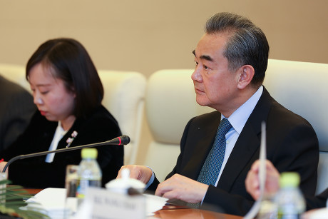 Greek Foreign Minister George Katrougalos meets Chinese Foreign Minister Wang Yi, Beijing, China - 04 Mar 2019