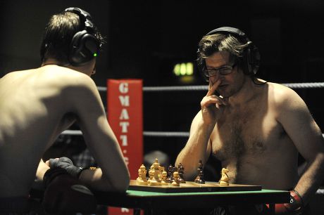 Chess Boxer Tim Woolgar Plays Chess Editorial Stock Photo - Stock