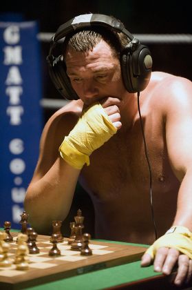 Chess Boxers Matt Crazy Arms Read Editorial Stock Photo - Stock Image