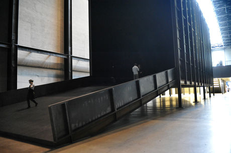 Unveiling of Unilever Series, 'How It Is' by Miroslaw Balka, at Tate Modern, Turbine Hall, London, Britain  - 12 Oct 2009