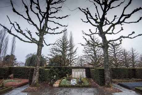 Bois-de-Vaux cemetery in Lausanne, Switzerland  - 01 Mar 2019